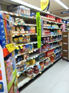 Gluten-free area at Vons