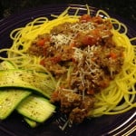 Gluten-Free pasta with Bolognese sauce