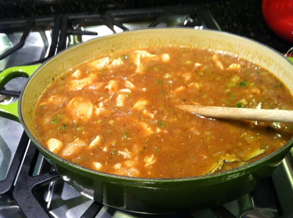 Gluten-Free Gumbo Simmering