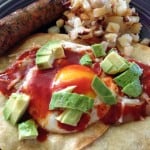 Huevos Rancheros with Potatoes and Sausage