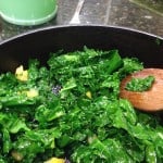 Wilted Kale Salad with Vinaigrette and Preserved Lemon