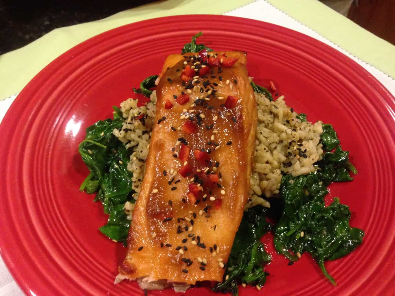 Salmon with Miso Glaze