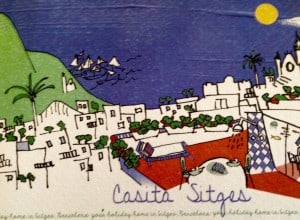 Rooftop view from Casita Sitges, Spain