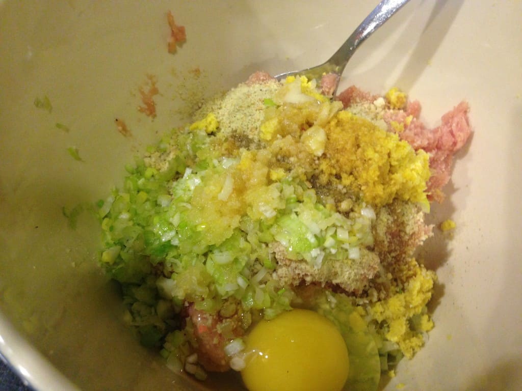 Ingredients for Gluten-Free Chicken and Ginger Meatballs